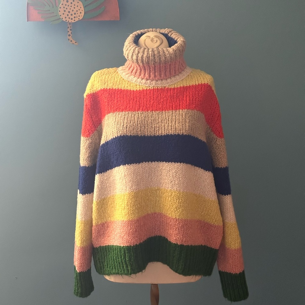 Anthropologie Oversized Striped Sweater